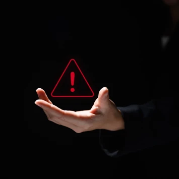 Warning Icon for Spam Website Traffic